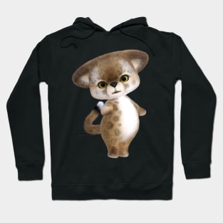 3D rendering of an adorable cheetah Hoodie